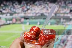 fraises à la crème au tournois de Wimbledon